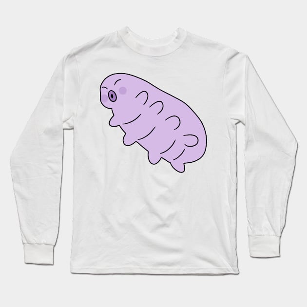 Purple Waterbear Long Sleeve T-Shirt by saradaboru